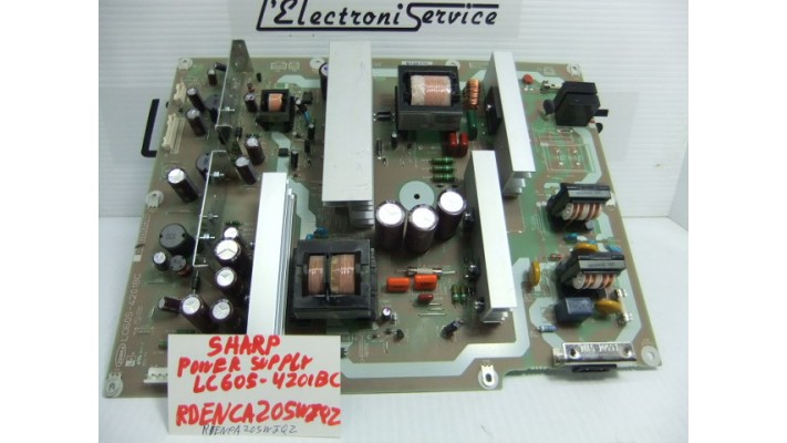 Sharp RDENCA205WJQZ power supply board .